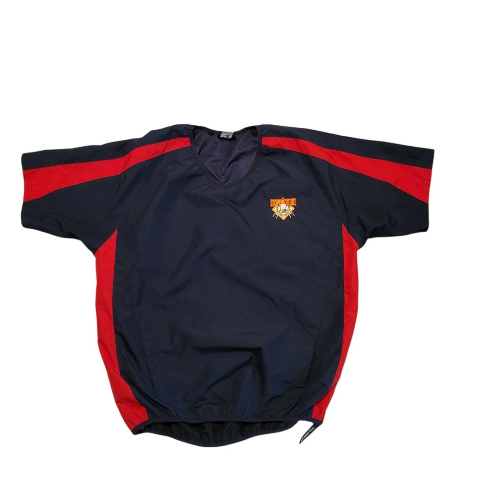 Cooperstown Dreams Park Baseball Pullover Windbreaker Short Sleeve Mens size M